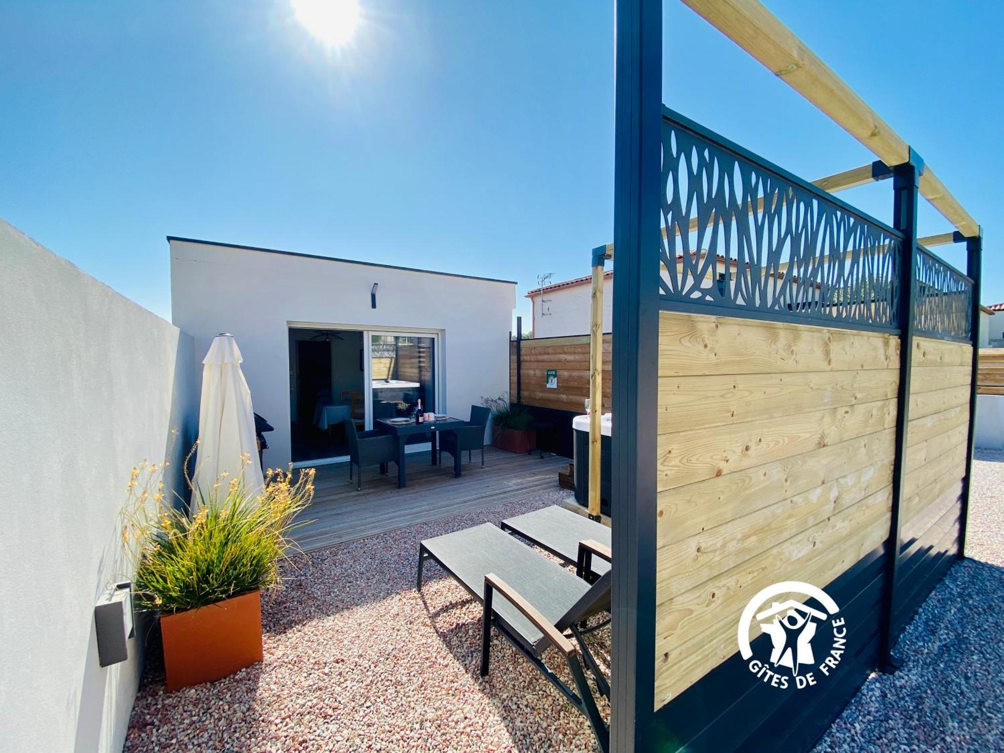 Gite & Spa Le Villemachois - 4 Etoiles - Jacuzzi Couvert - Calme Et Independant - Clim - Parking - 5 Min Carcassonne Villemoustaussou Luaran gambar