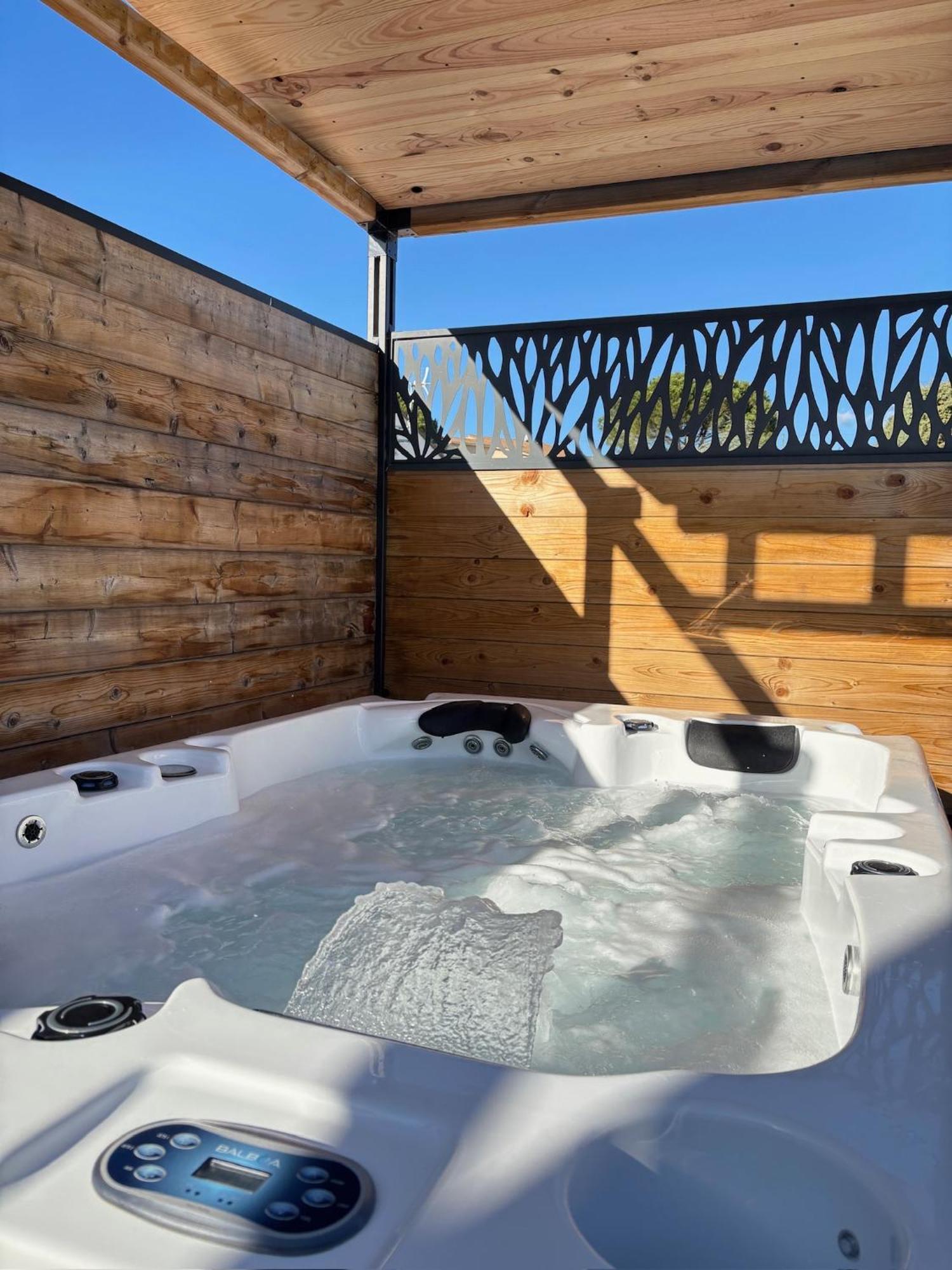 Gite & Spa Le Villemachois - 4 Etoiles - Jacuzzi Couvert - Calme Et Independant - Clim - Parking - 5 Min Carcassonne Villemoustaussou Luaran gambar